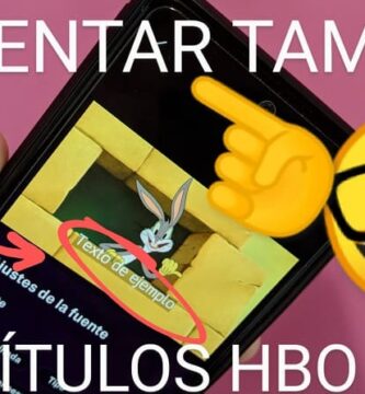 Agrandar subtítulos HBO MAx.