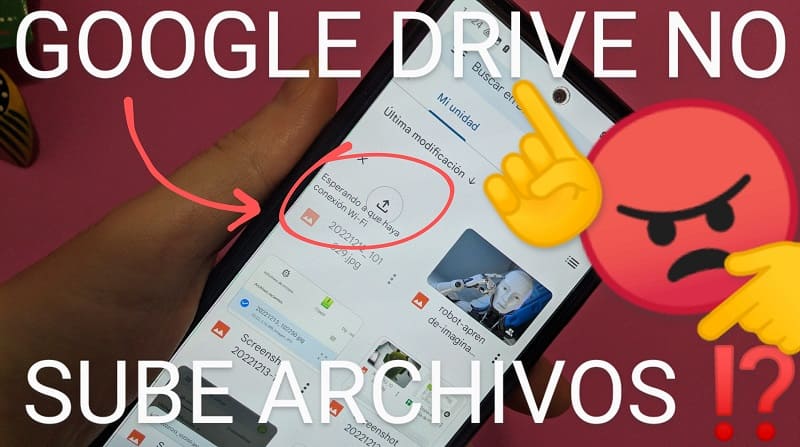 Porqué no puedo subir archivos a Google Drive.