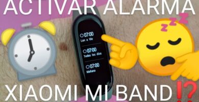 Activar alarma Xiaomi Mi Band.