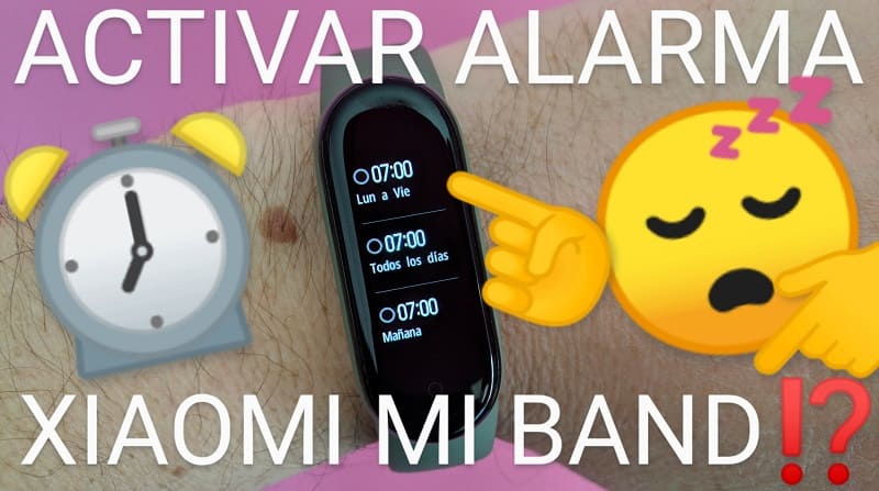 Activar alarma Xiaomi Mi Band.