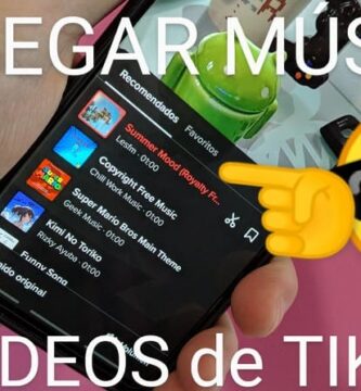 Agregar música a Tiktok.