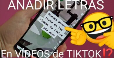 Añadir palabras vídeos de TikTok.