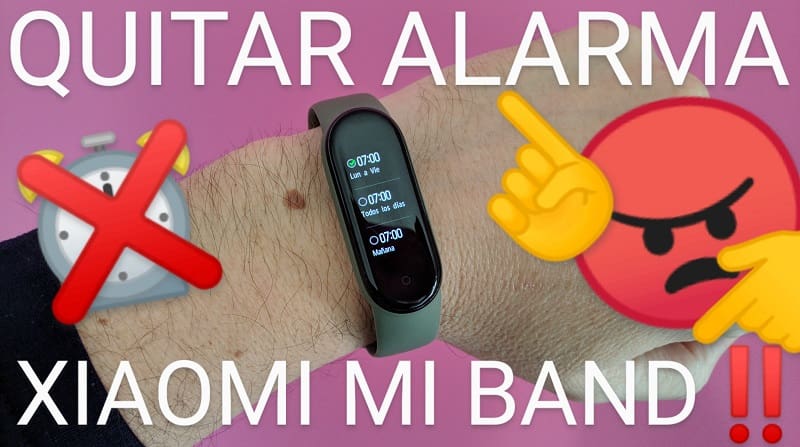 Desconectar alarma xiaomi mi band.