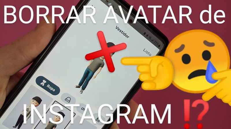Eliminar avatar Instagram.
