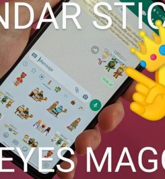 enviar stickers de los reyes magos.