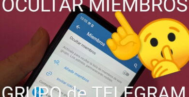 Ocultar a los integrantes de un grupo Telegram.