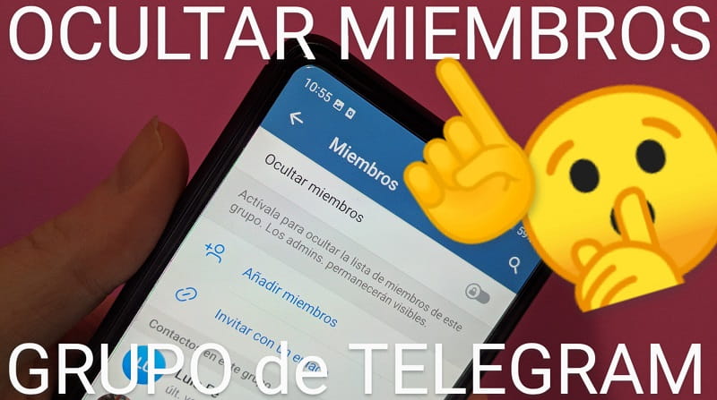 Ocultar a los integrantes de un grupo Telegram.