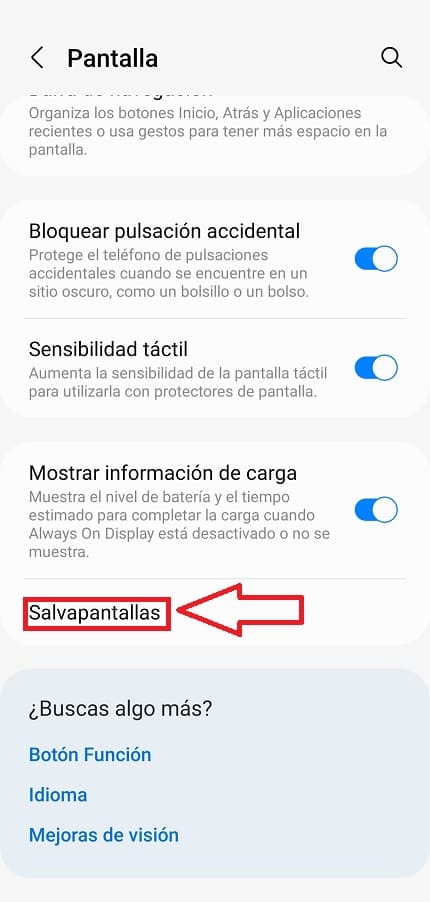 salvapantallas samsung.