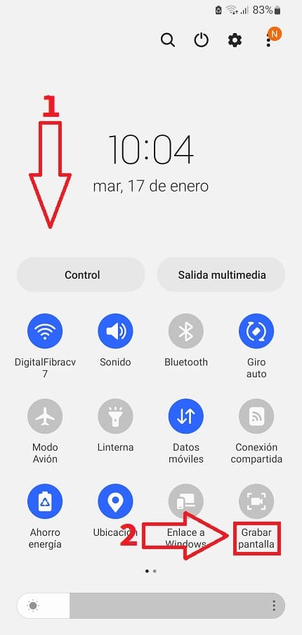 Al grabar la pantalla no se escucha nada en mi Samsung.