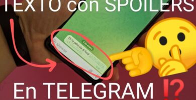 Enviar texto con Spoilers por Telegram.