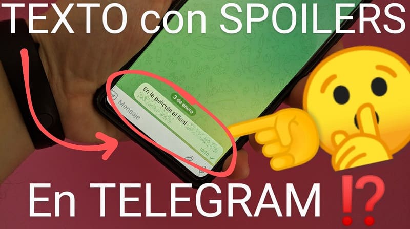 Enviar texto con Spoilers por Telegram.