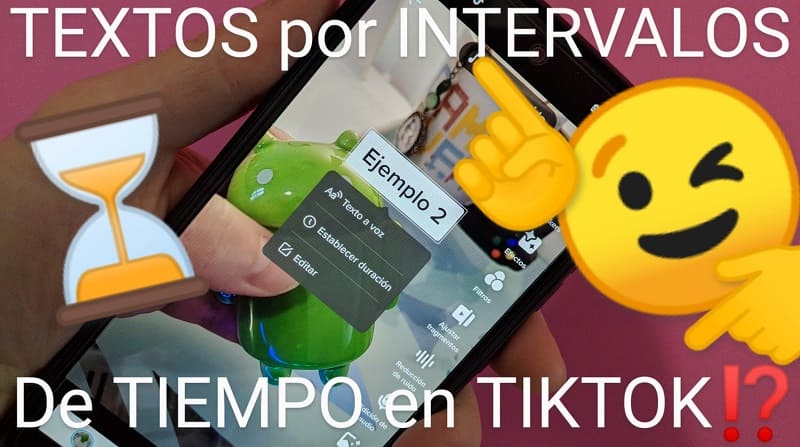 hacer que el texto aparezca y desaparezca en TikTok por tiempo.