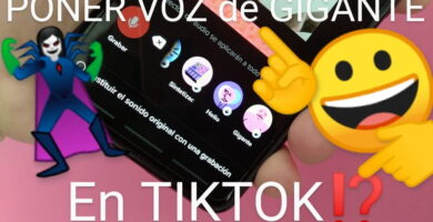 Voz de gigante TikTok.