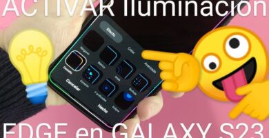 activar notificaciones edge en samsung galaxy s23.