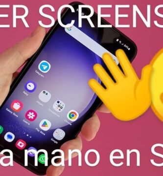 hacer capturas de pantalla con la mano en samsung galaxy s23, s23 plus y s23 ultra.