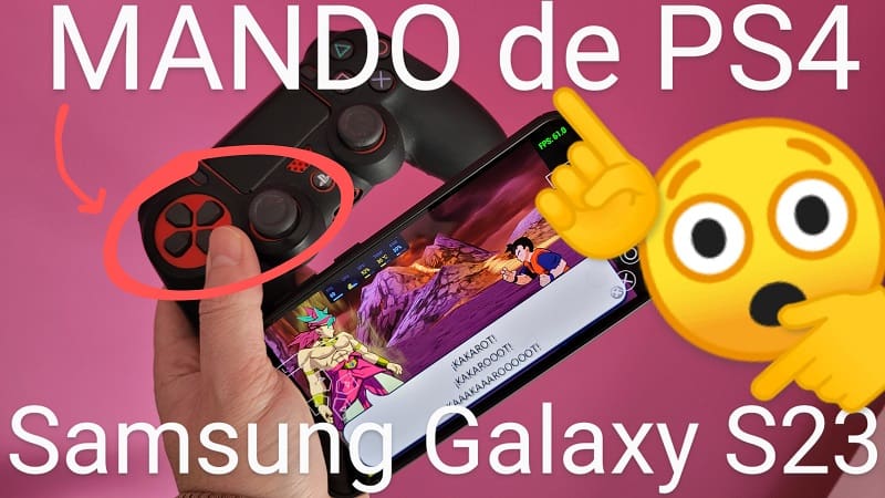 conectar mando ps4 samsung galaxy s23, s23 plus y s23 ultra.