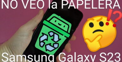 donde se encuentra la papelera de reciclaje Samsung galaxy s23.