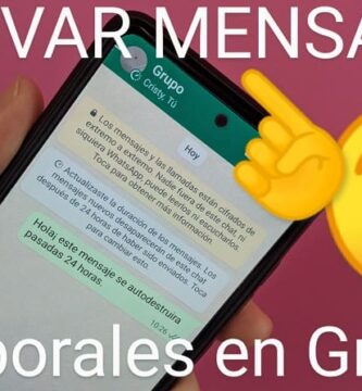 habilitar mensajes temporales grupos de whatsapp.