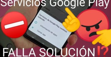 servicios de Google Play continuar fallando solución.