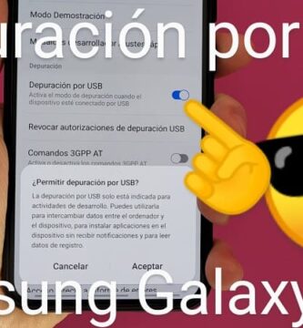 depuración por USB en Samsung s23.