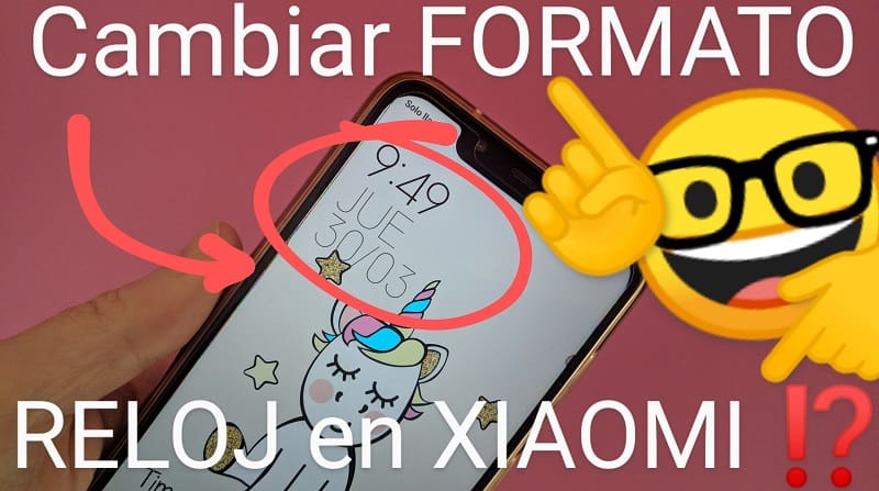 modificar formato de reloj en Xiaomi.