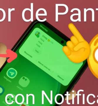 Color pantalla notificación S23.