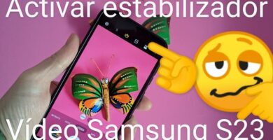 Estabilizador de cámara de vídeo samsung galaxy s23.