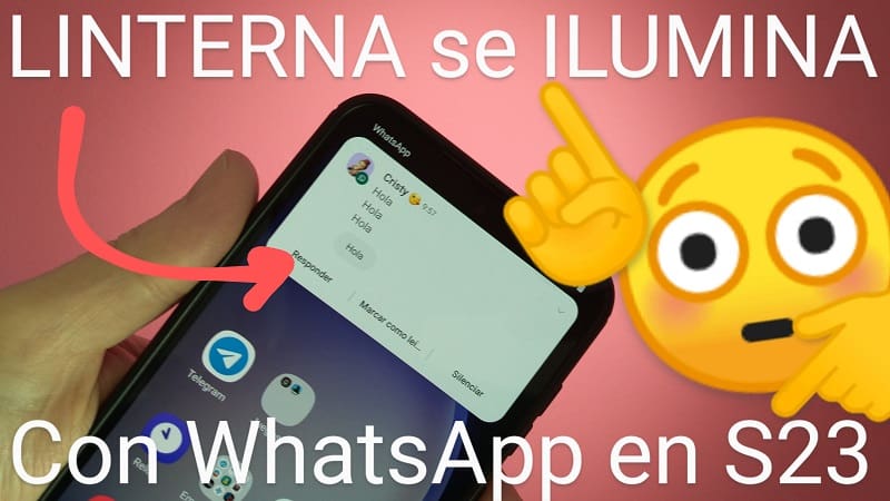 Linterna LED WhatsApp S23.