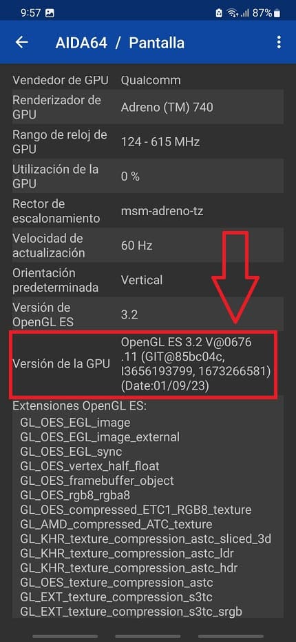 Aida64 app para saber que driver usar nuestro GPU.