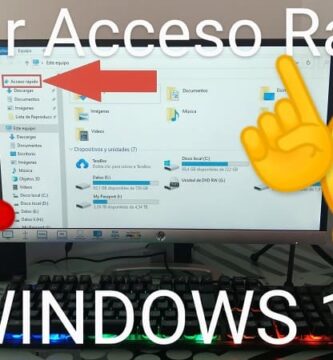 eliminar acceso rápido Windows 10.