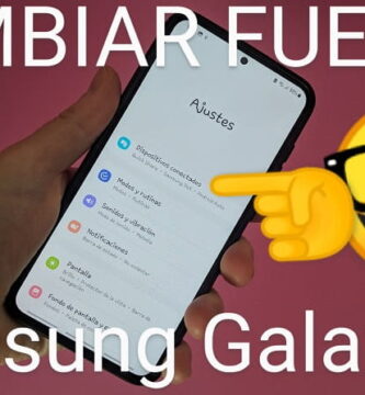 cambiar fuente samsung galaxy.