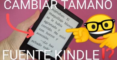 Cambiar tamaño de letra Kindle.