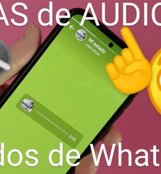 subir notas de audios a estados de Whatsapp.