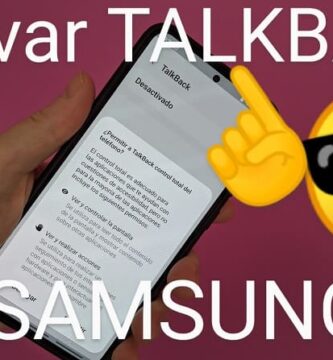 habilitar talkback samsung.