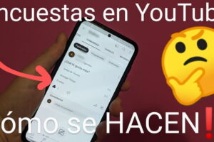 Hacer encuestas en YouTube.