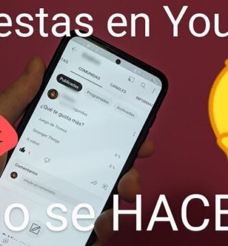 Hacer encuestas en YouTube.
