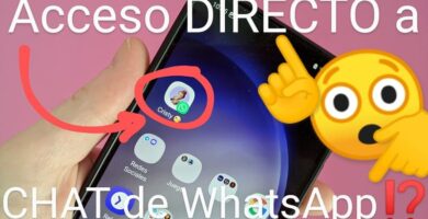 Acceso directo chat WhatsApp.