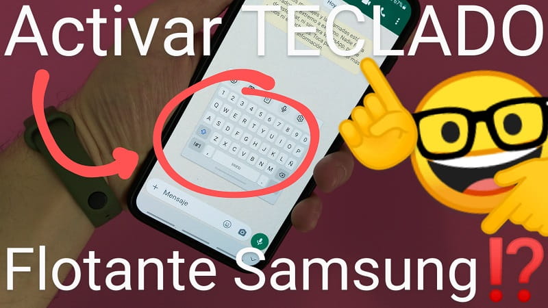 Teclado flotante Samsung.