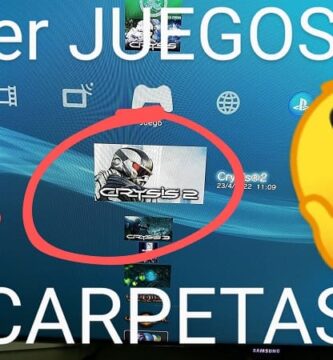 mover juegos de PS3 a carpetas.