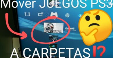 mover juegos de PS3 a carpetas.