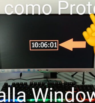 Protector pantalla reloj Windows 10.