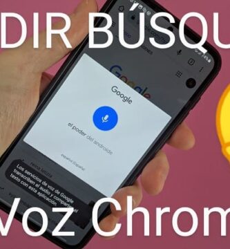 Añadir búsqueda por voz Google Chrome Android.