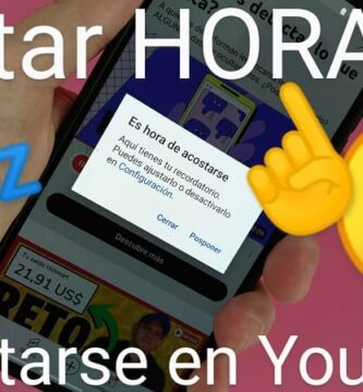 Eliminar hora de irse a dormir youtube.