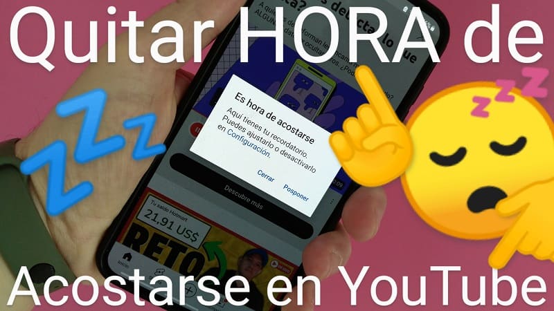 Eliminar hora de irse a dormir youtube.