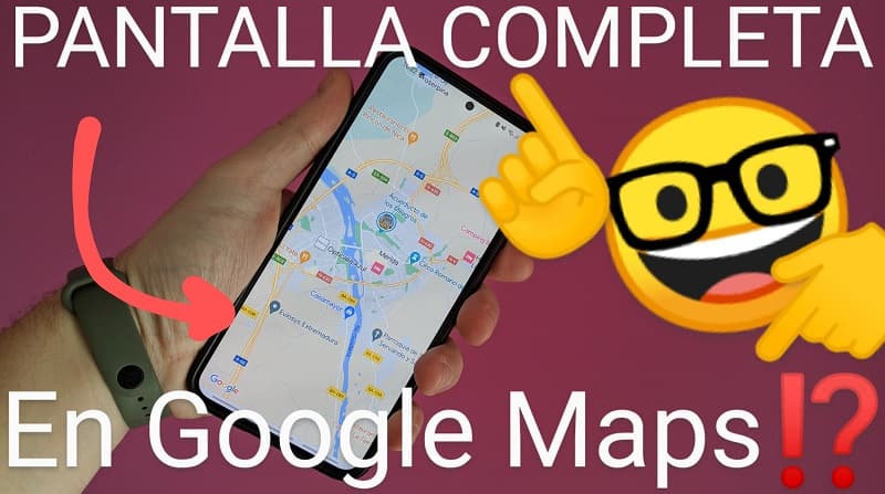 Pantalla completa google maps.