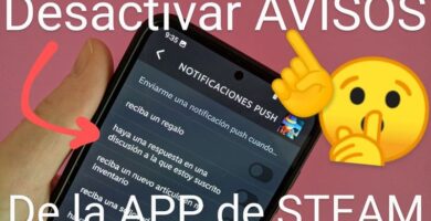 Quitar notificaciones de la aplicación de Steam.