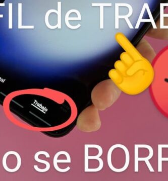 eliminar mi perfil de trabajo en Android.