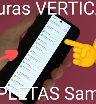 hacer captura de pantalla completa Samsung.