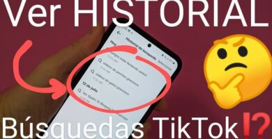 Ver historial búsquedas TikTok.