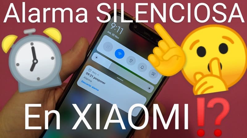 Crear alarma silenciosa Xiaomi.